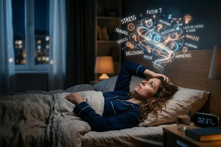 cerveau qui réfléchit trop la nuit