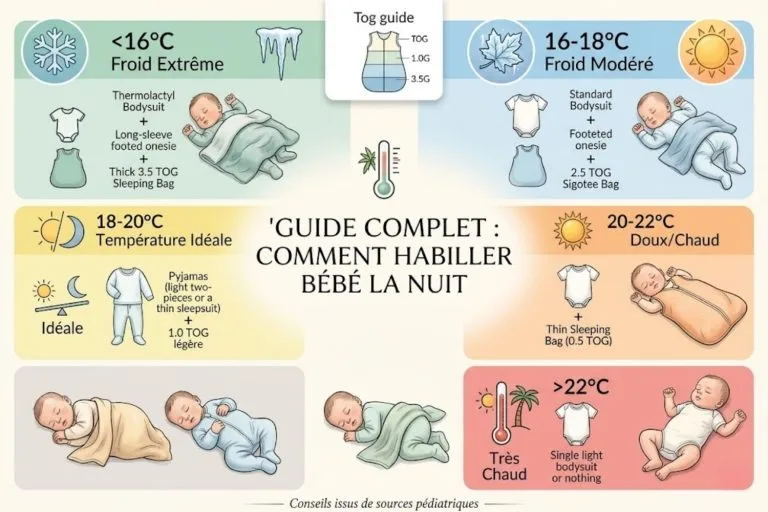 comment habiller bébé la nuit