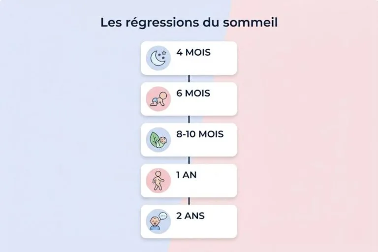 régression du sommeil chez bébé